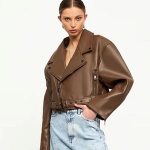 Princess Polly Lioness Brown Staten Island Jacket